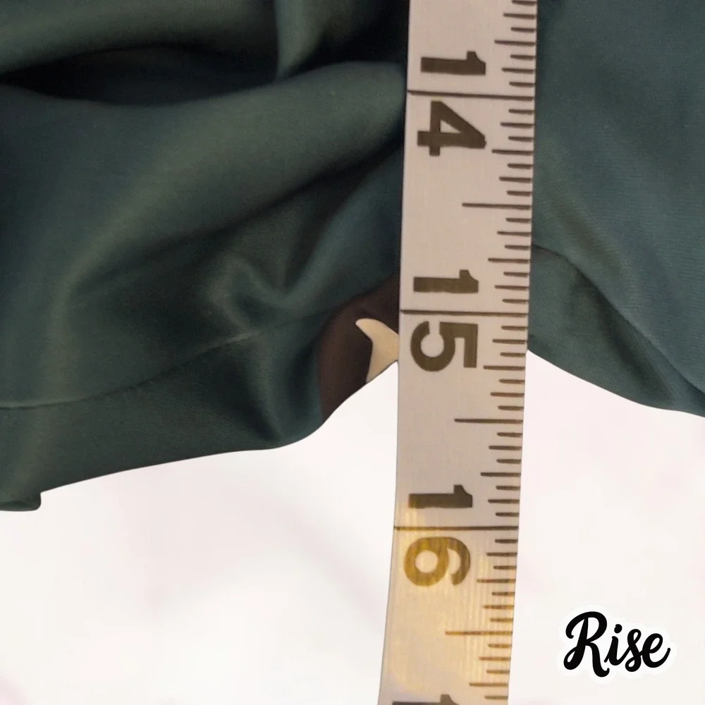 WKND CHASERS Chalk it Up 8 Ball Pants Wide Leg Palazzo Pants Teal Green Size 2XL - Picture 9 of 9